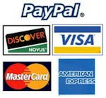 PayPal & Major Credit Cards Accepeted