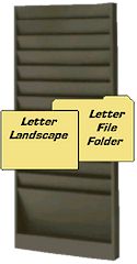 Model 172 Letter Landscape Rack