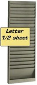 Model 185 1/2 sheet letter rack